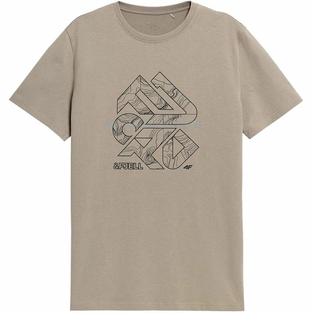 Men’s Short Sleeve T-Shirt 4F Brown