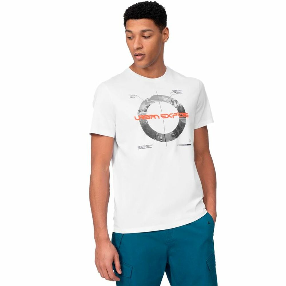 Short-sleeve Sports T-shirt 4F Regular White