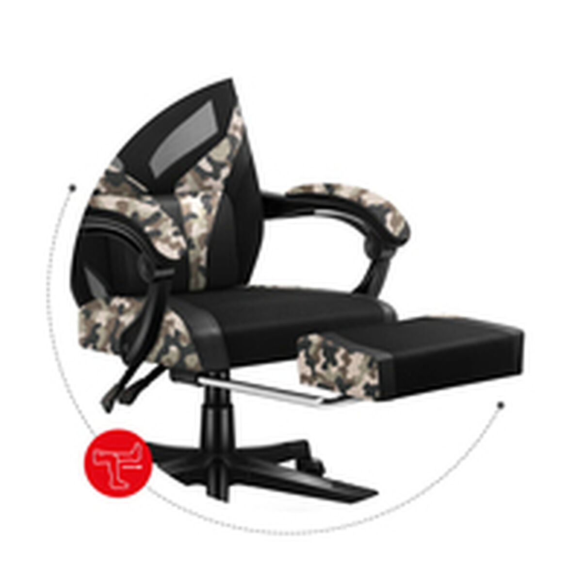 Afbeeldingen van Gaming Chair Huzaro Combat 5.0 Black