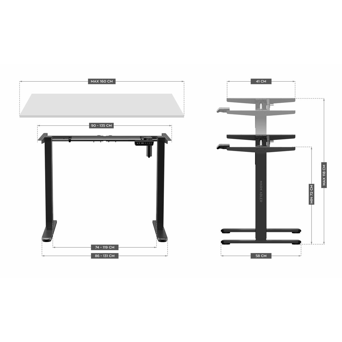 Afbeeldingen van Desk Mark Adler MA-XENO 4.1 BLACK