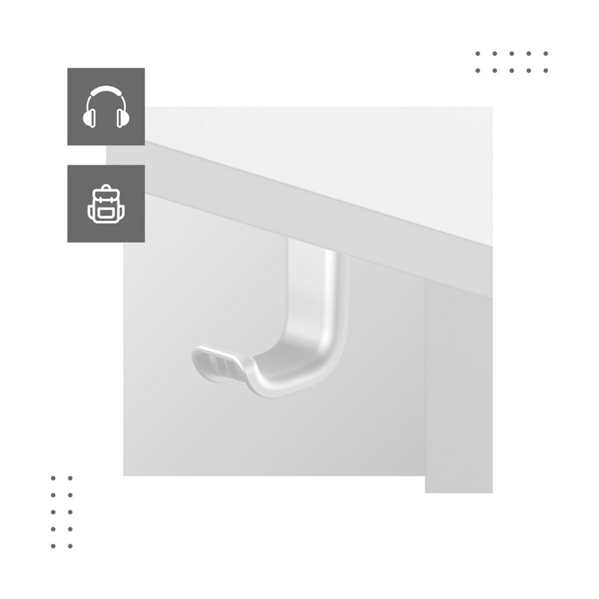 Afbeeldingen van Desk Gaming Mark Adler MA-Leader 7.0 White White
