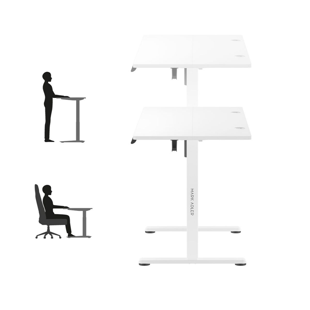 Afbeeldingen van Desk Gaming Mark Adler MA-Leader 7.0 White White