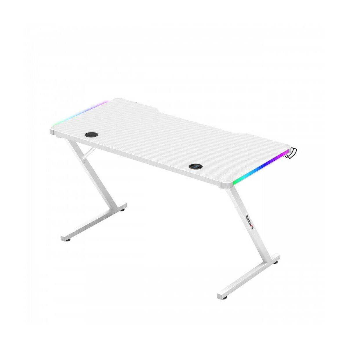 Afbeeldingen van Desk Gaming Huzaro HZ-Hero 2.5 White RGB White 120 x 75 x 60 cm