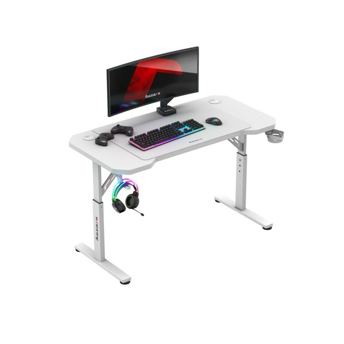 Afbeeldingen van Desk Gaming Huzaro HZ-Hero 2.6 White White