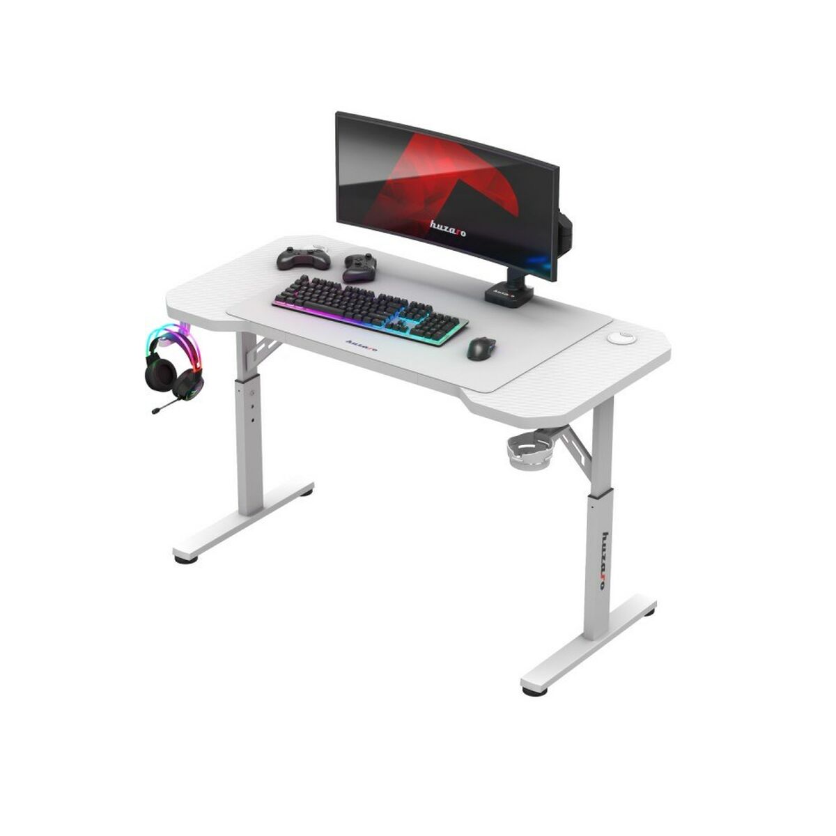 Afbeeldingen van Desk Gaming Huzaro HZ-Hero 2.6 White White