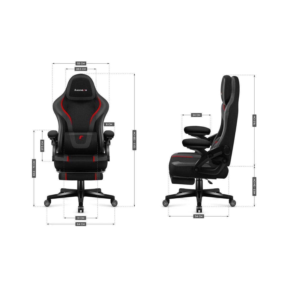 Afbeeldingen van Gaming Chair Huzaro HZ-FORCE 4.6 CARBON