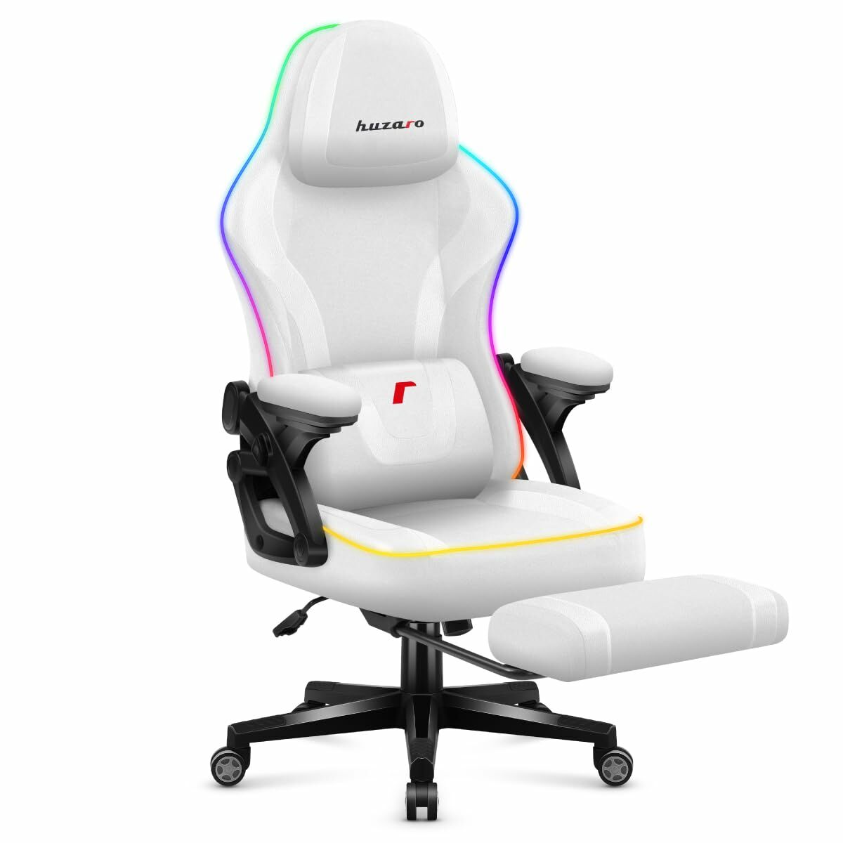Afbeeldingen van Gaming Chair Huzaro HZ-FORCE 4.6 RGB WHITE MESH