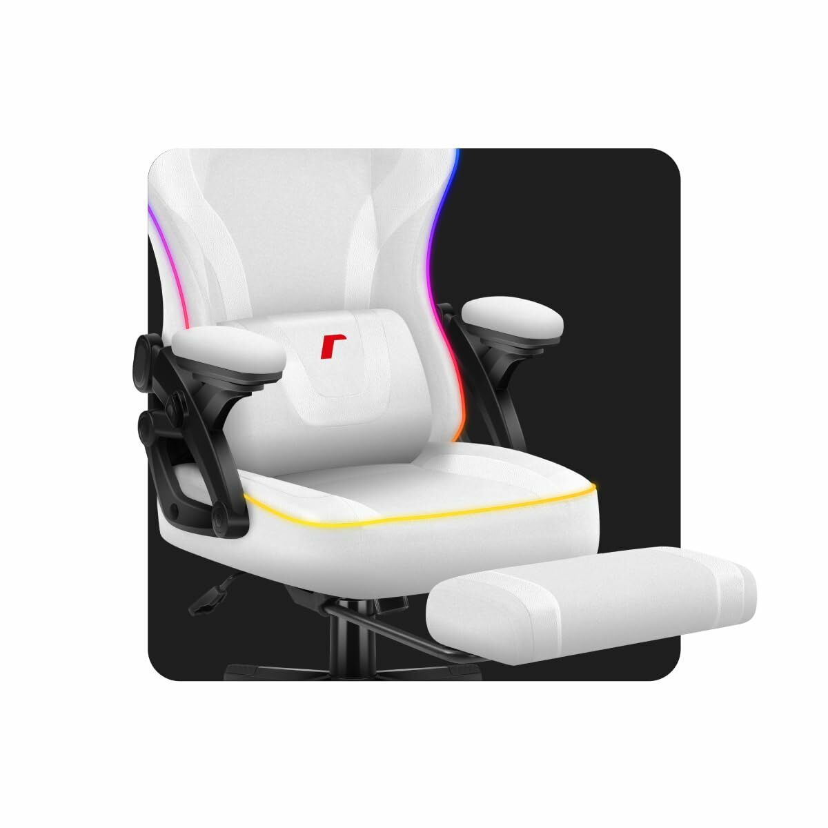 Afbeeldingen van Gaming Chair Huzaro HZ-FORCE 4.6 RGB WHITE MESH
