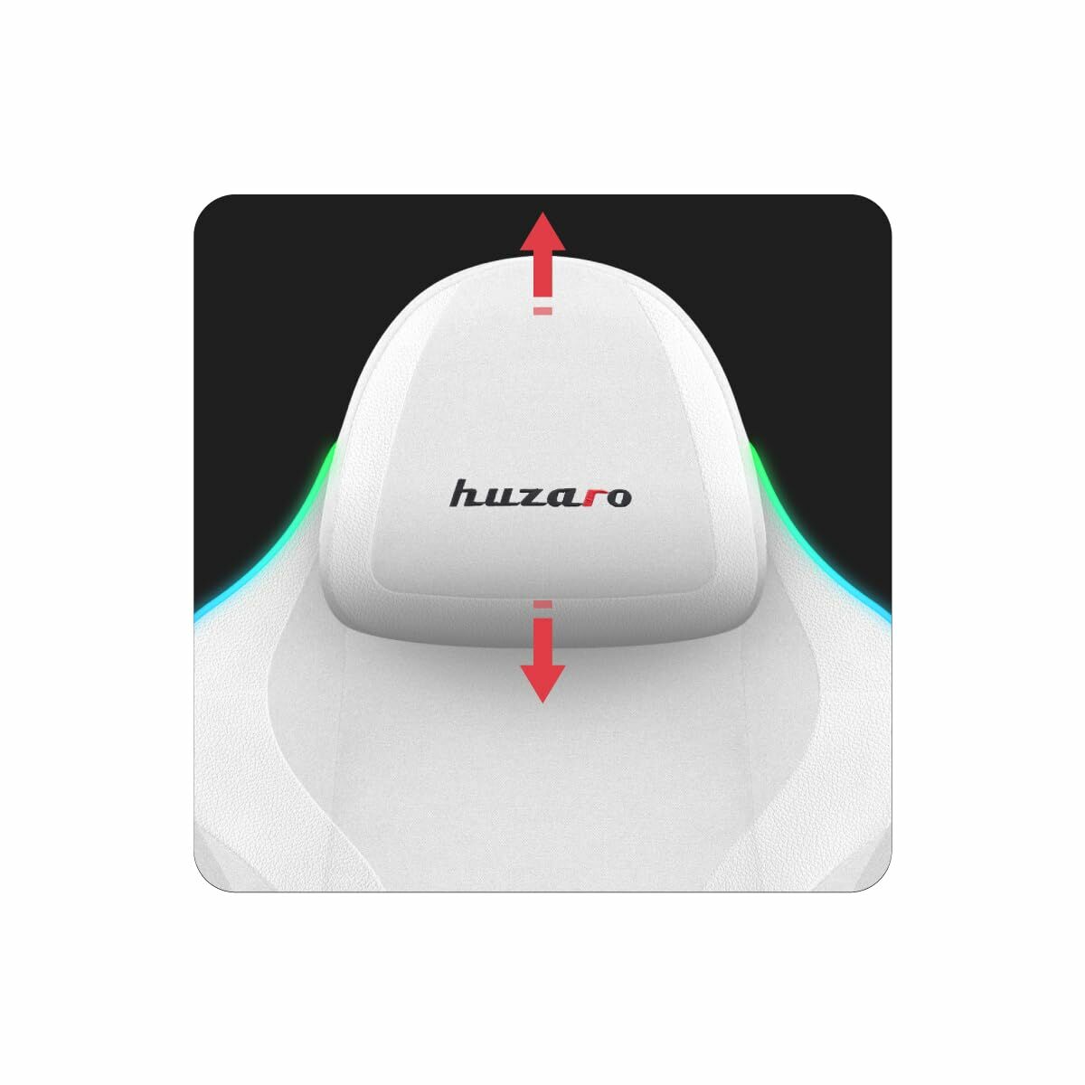 Afbeeldingen van Gaming Chair Huzaro HZ-FORCE 4.6 RGB WHITE MESH