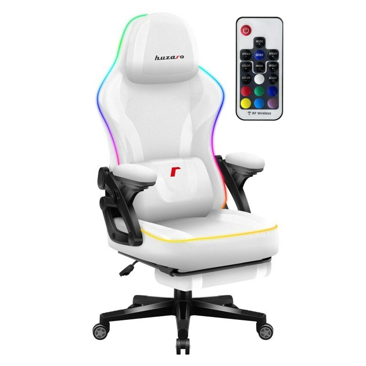 Afbeeldingen van Gaming Chair Huzaro HZ-FORCE 4.6 RGB WHITE MESH