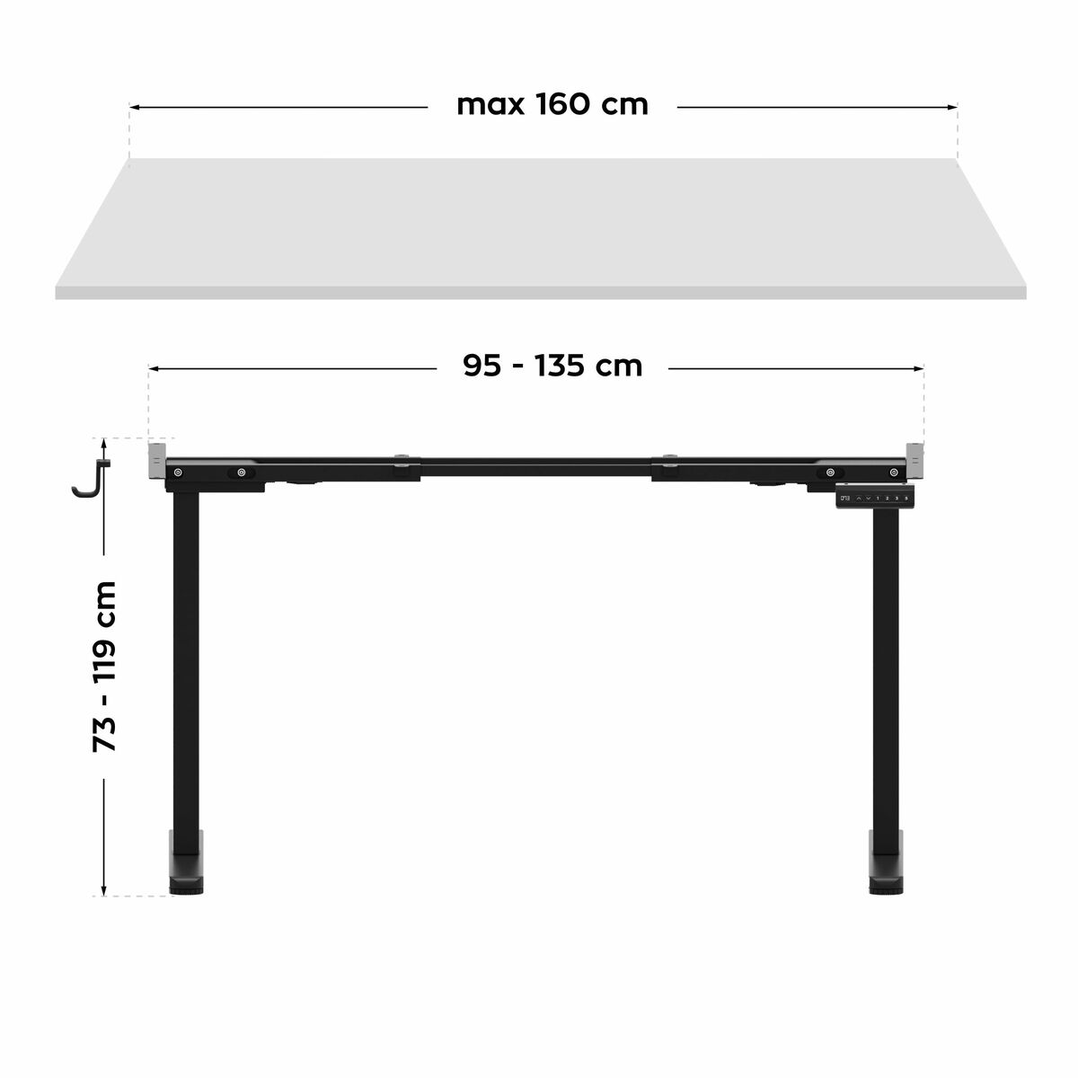 Afbeeldingen van Adjustable support Mark Adler MA-XENO 4.5 BLACK Black