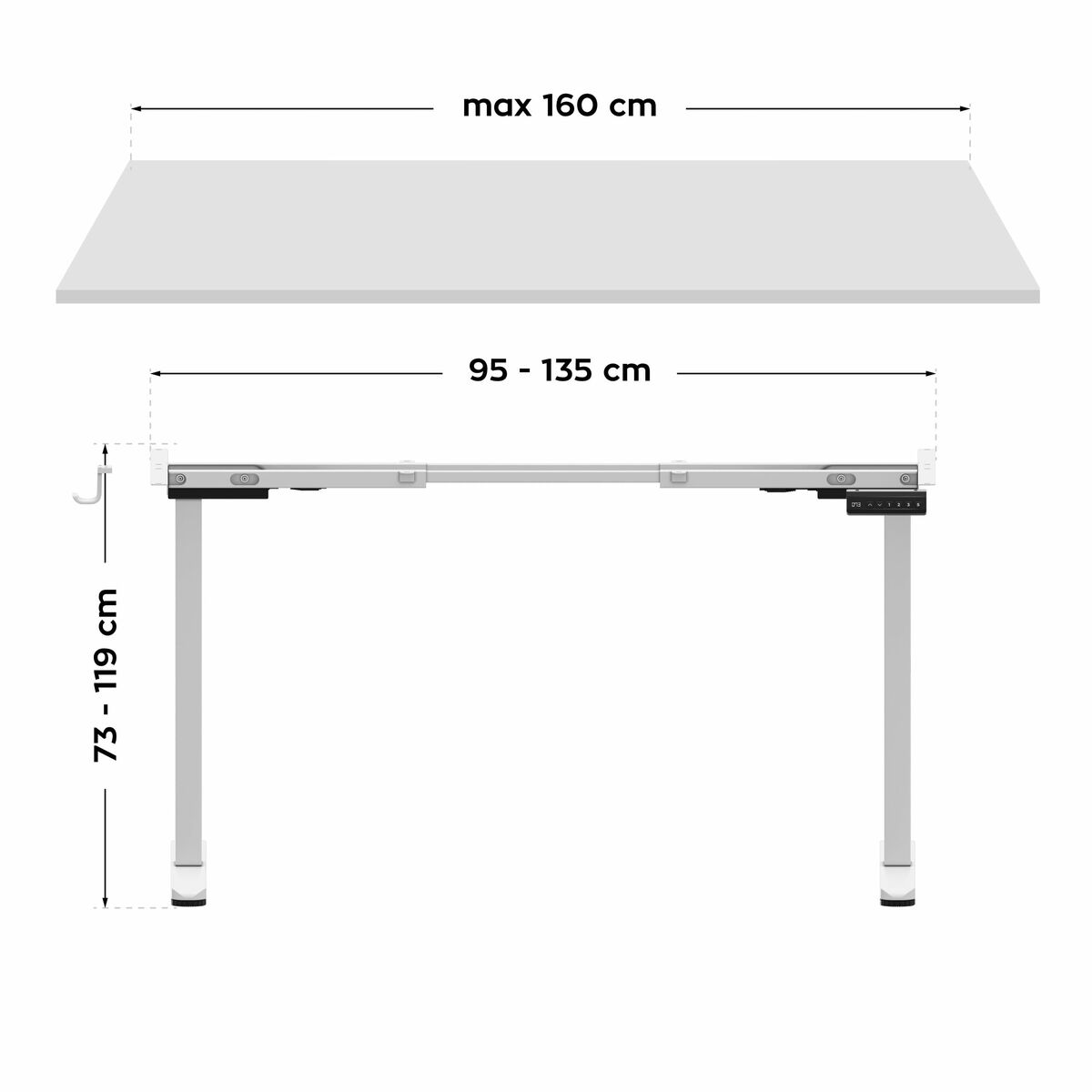 Afbeeldingen van Adjustable support Mark Adler MA-XENO 4.5 WHITE White