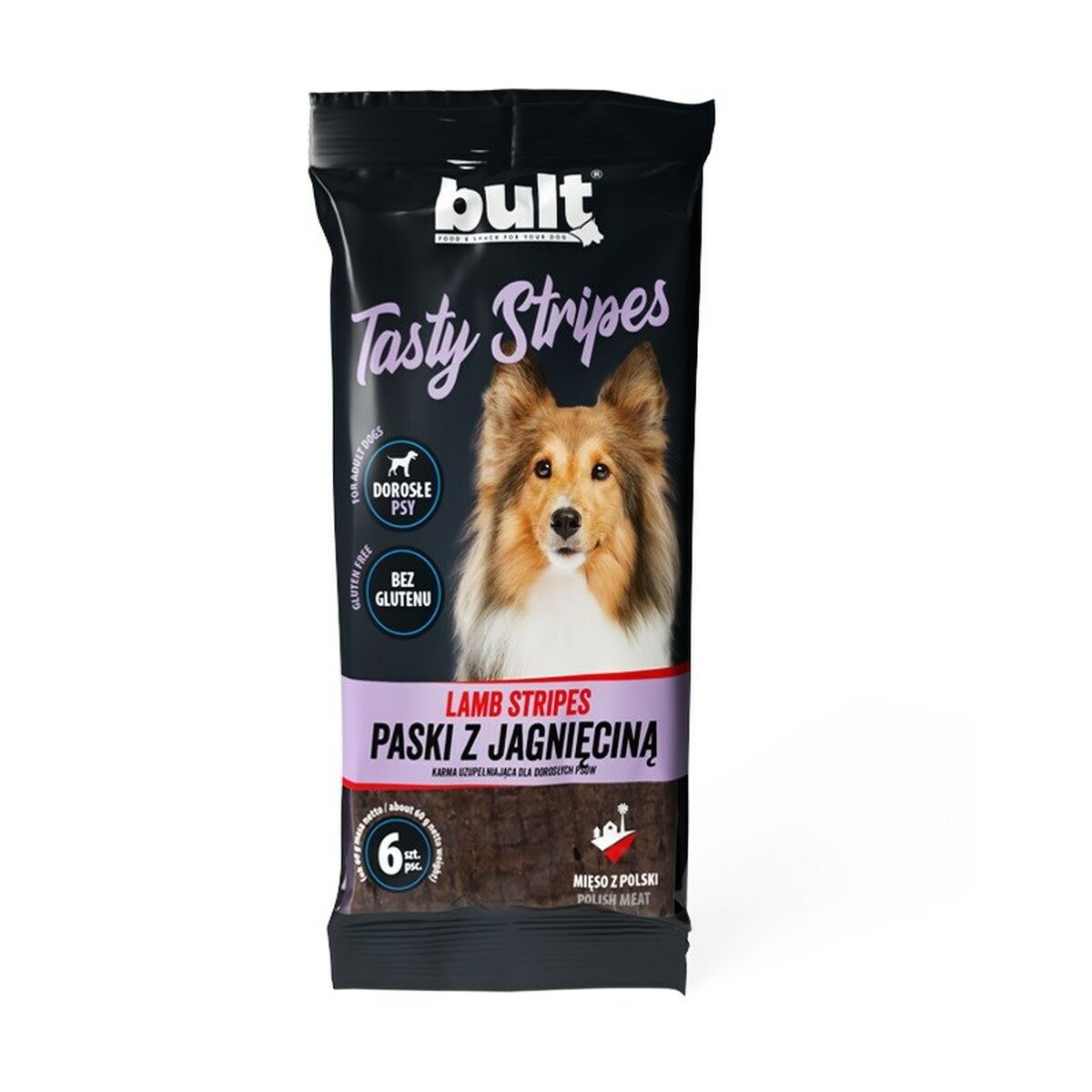 Σνακ για τον Σκύλο Bult Tasty stripes Lamb Αρνί 150 g