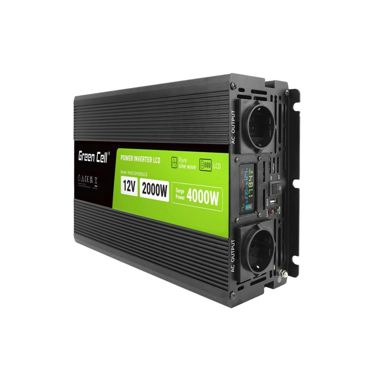 Image secondaire de Transformateur Green Cell INVGC12P2000LCD 2000 W