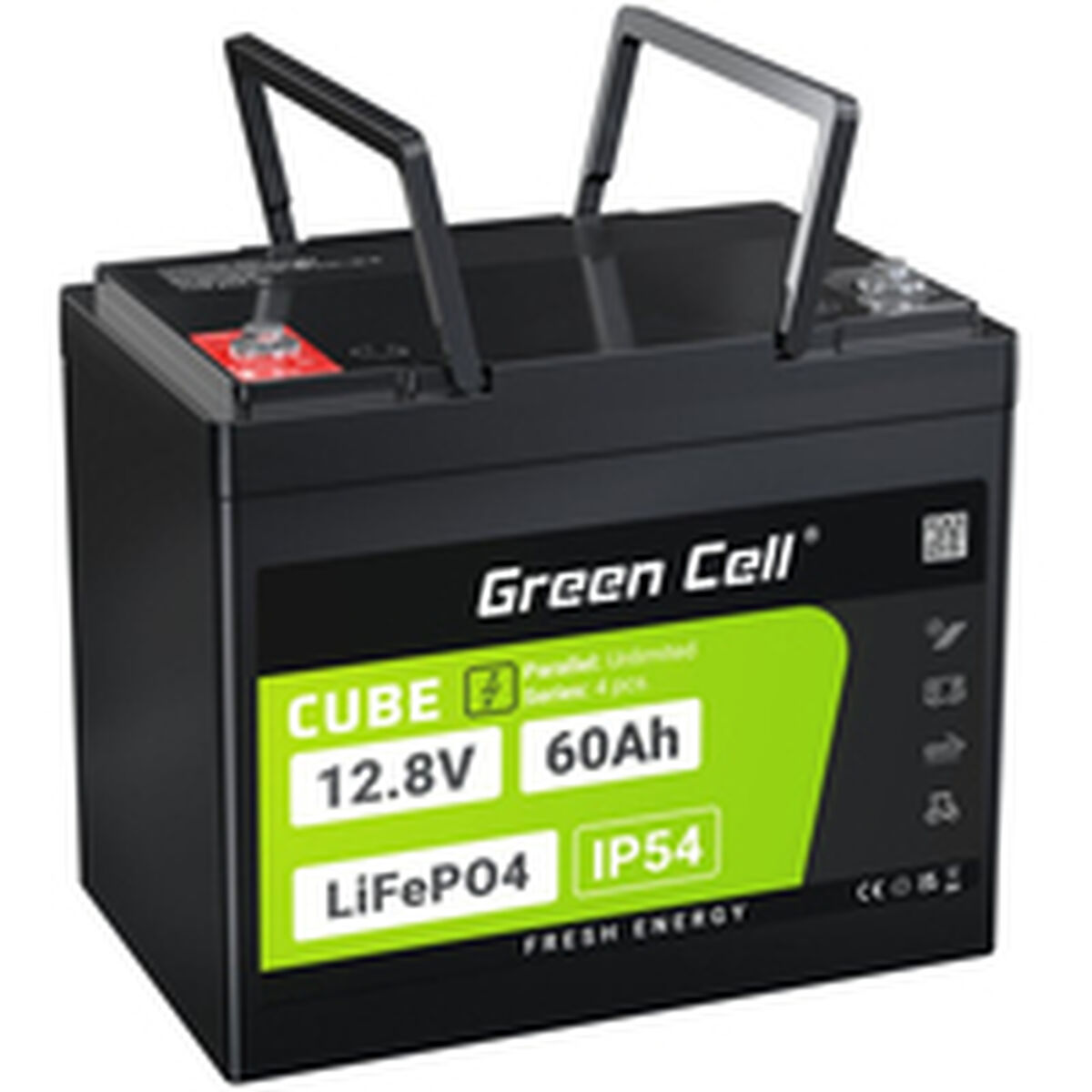 Afbeeldingen van Battery for Uninterruptible Power Supply System UPS Green Cell LFPGC12V60AH 60 Ah 768 Wh