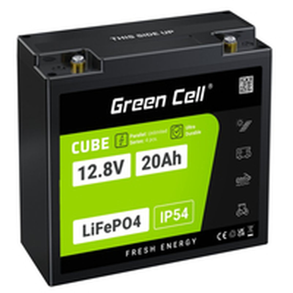 Afbeeldingen van Battery for Uninterruptible Power Supply System UPS Green Cell LFPGC12V20AH 256 Wh 20 Ah