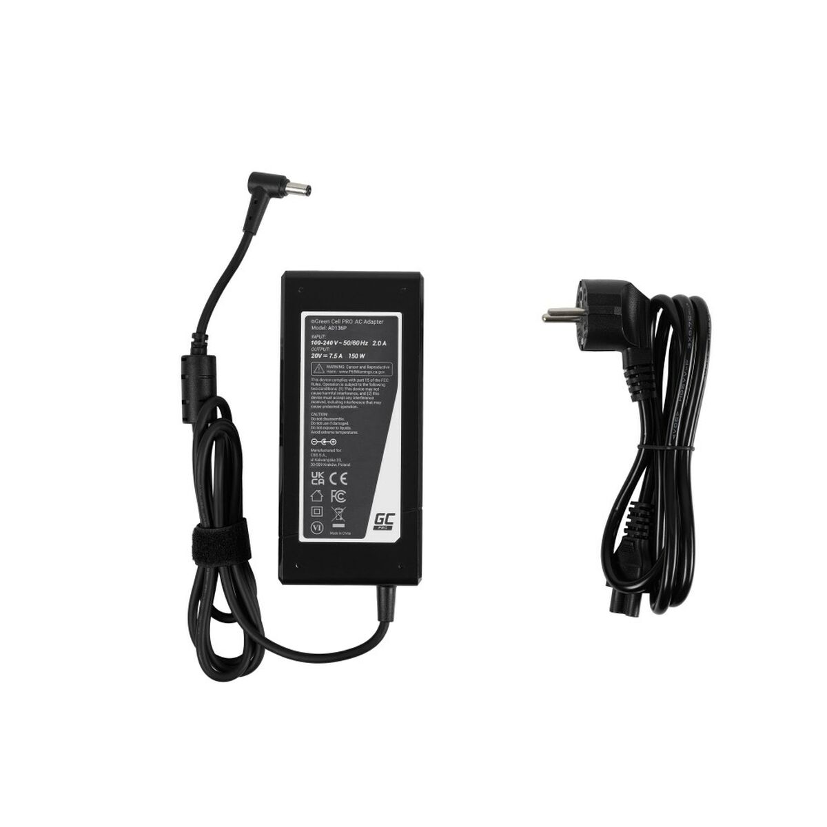 Afbeeldingen van Laptop Charger Green Cell AD136P 150 W