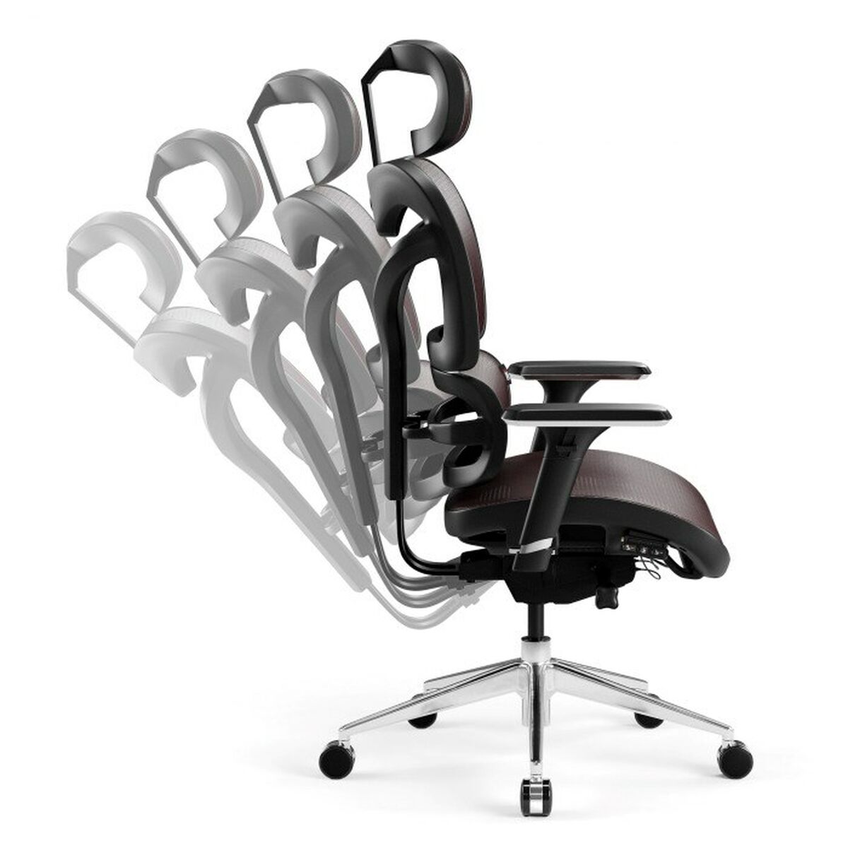 Afbeeldingen van Gaming Chair Diablo Chairs V-COMMANDER Black Burgundy