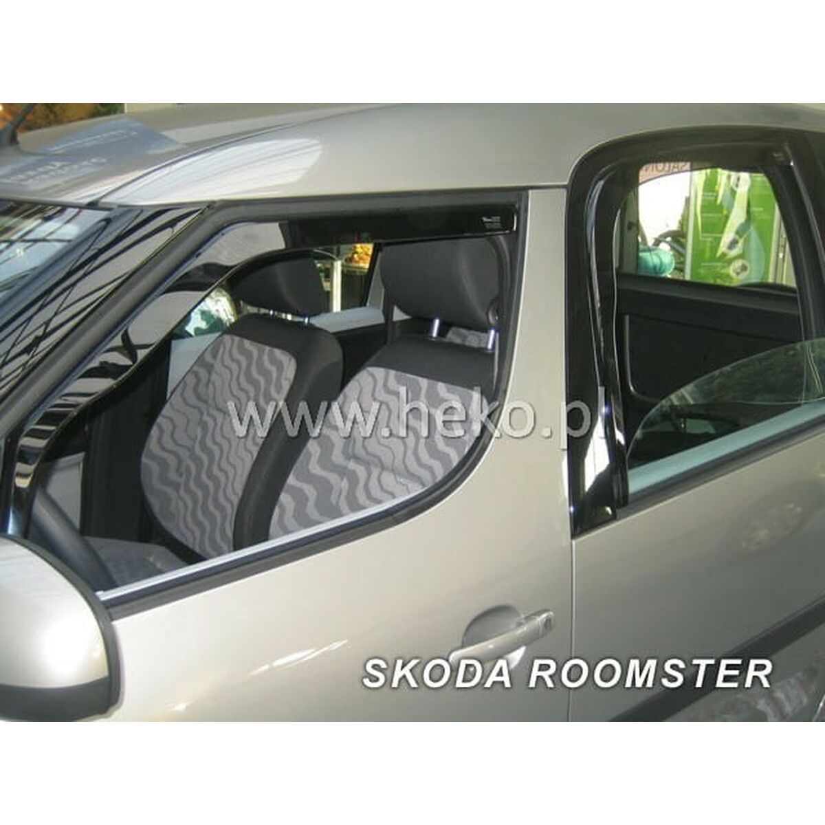 Image secondaire de Déflecteur de vent HEKO HO28320 Skoda Roomster Arrière Frontal 4 Pièces