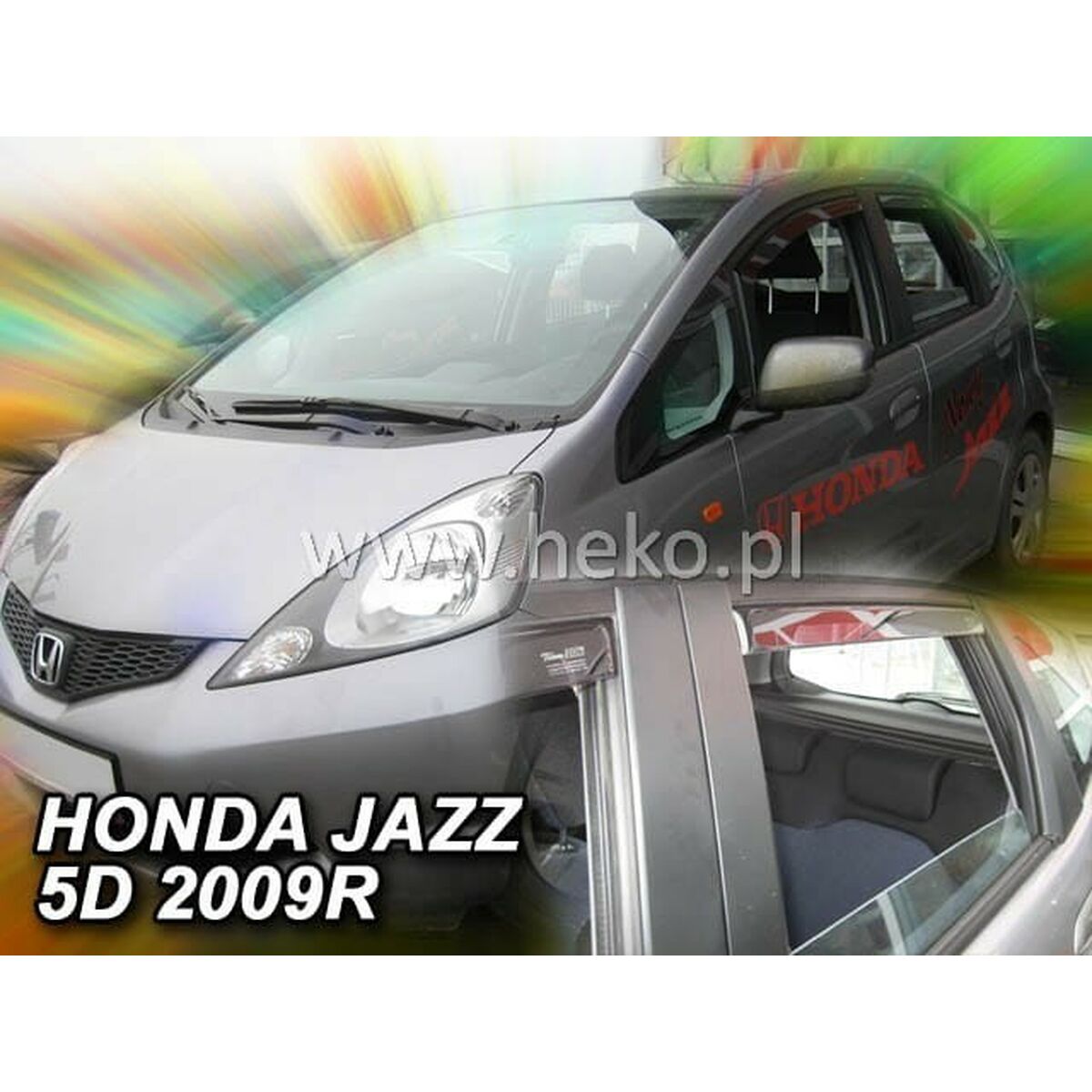 Image secondaire de Déflecteur de vent HEKO HO17150 HONDA JAZZ III Arrière Frontal 4 Pièces
