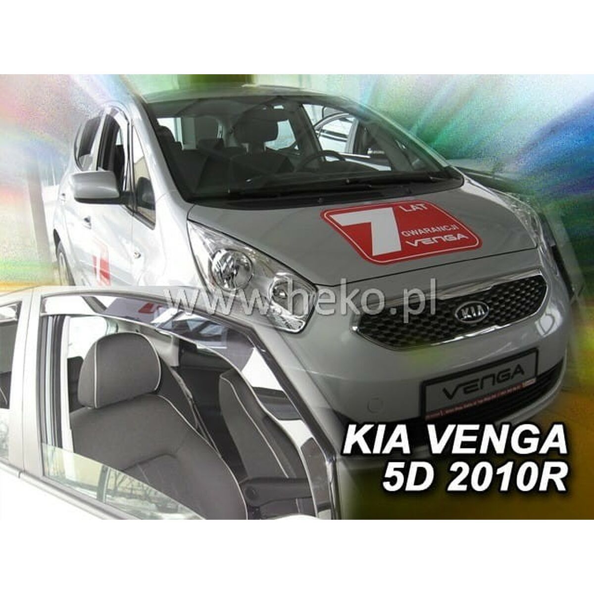 Image secondaire de Déflecteur de vent HEKO HO20143 Kia Venga Frontal 2 Pièces