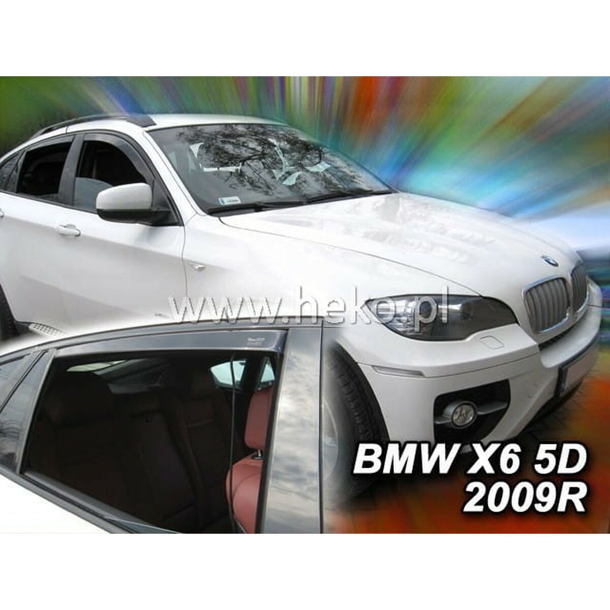 Image secondaire de Déflecteur de vent HEKO HO11142 BMW X6 (E71) Arrière Frontal 4 Pièces