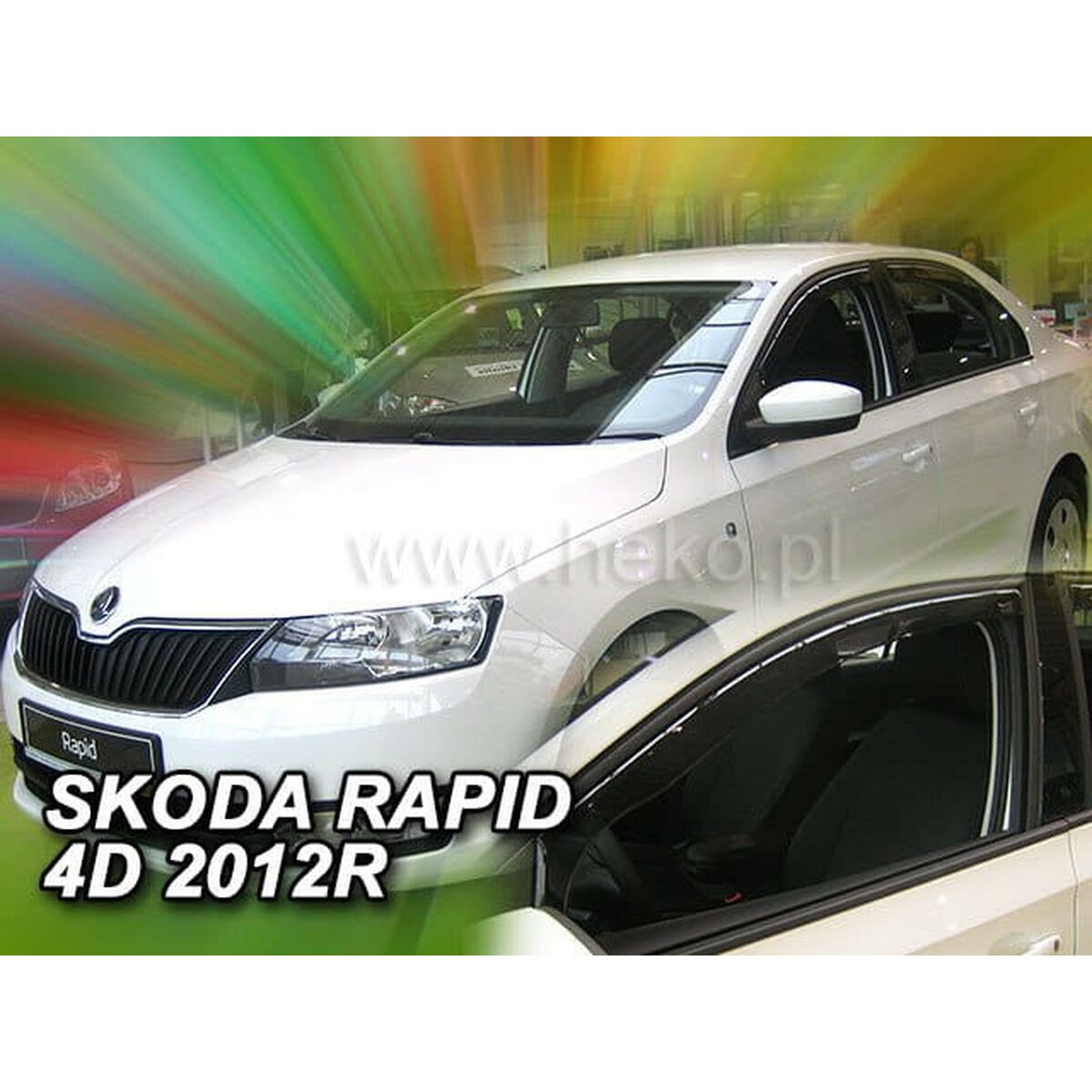 Image secondaire de Déflecteur de vent HEKO HO28336 SKODA RAPID/SPACEBACK Frontal 2 Pièces
