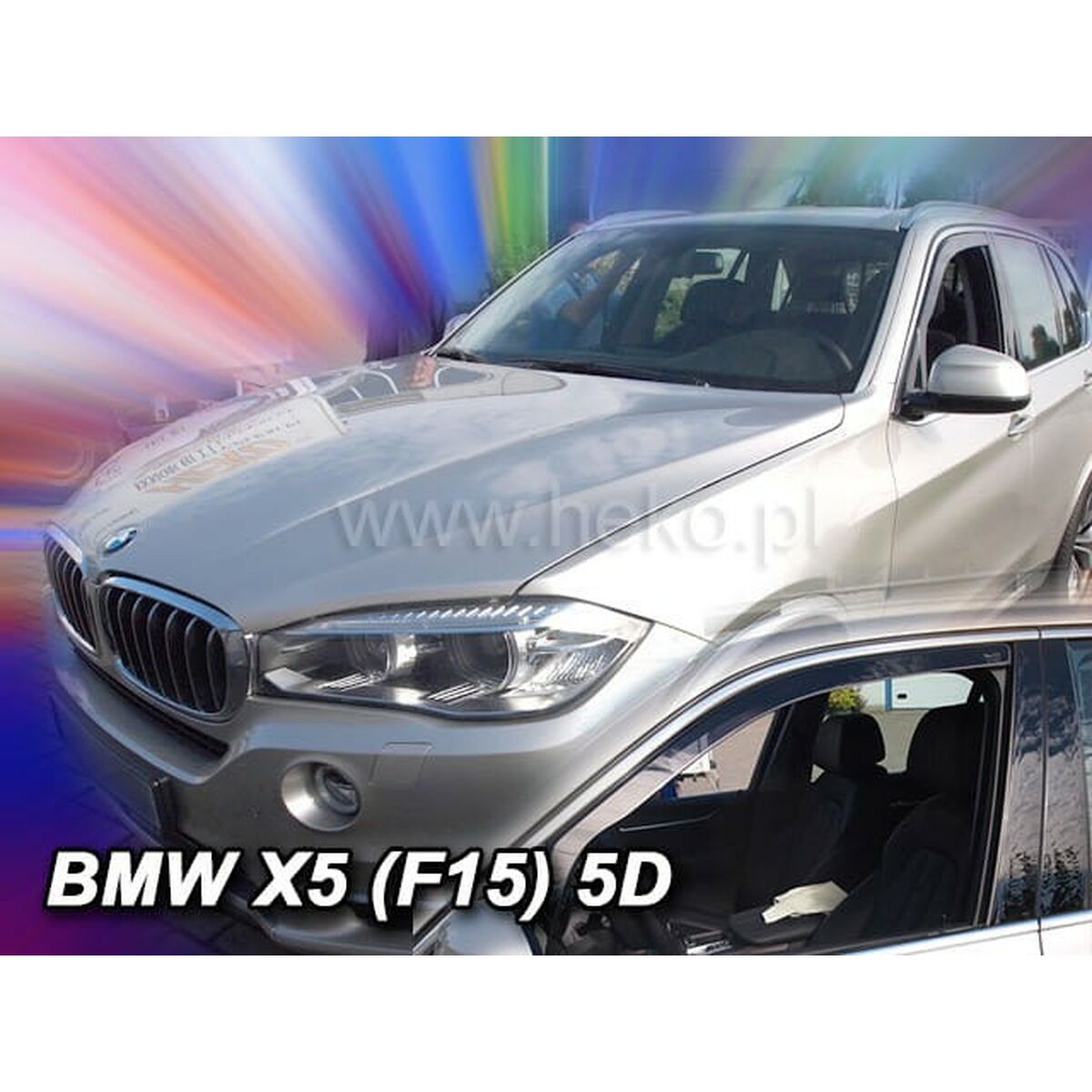 Image secondaire de Déflecteur de vent HEKO HO11155 BMW X5 (F15) Frontal 2 Pièces