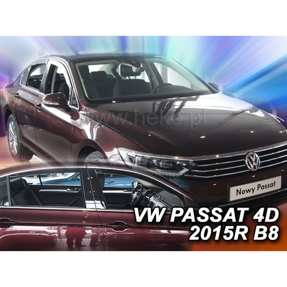 Image secondaire de Déflecteur de vent HEKO HO31002 VOLKSWAGEN PASSAT (B8) SEDAN 4 Pièces