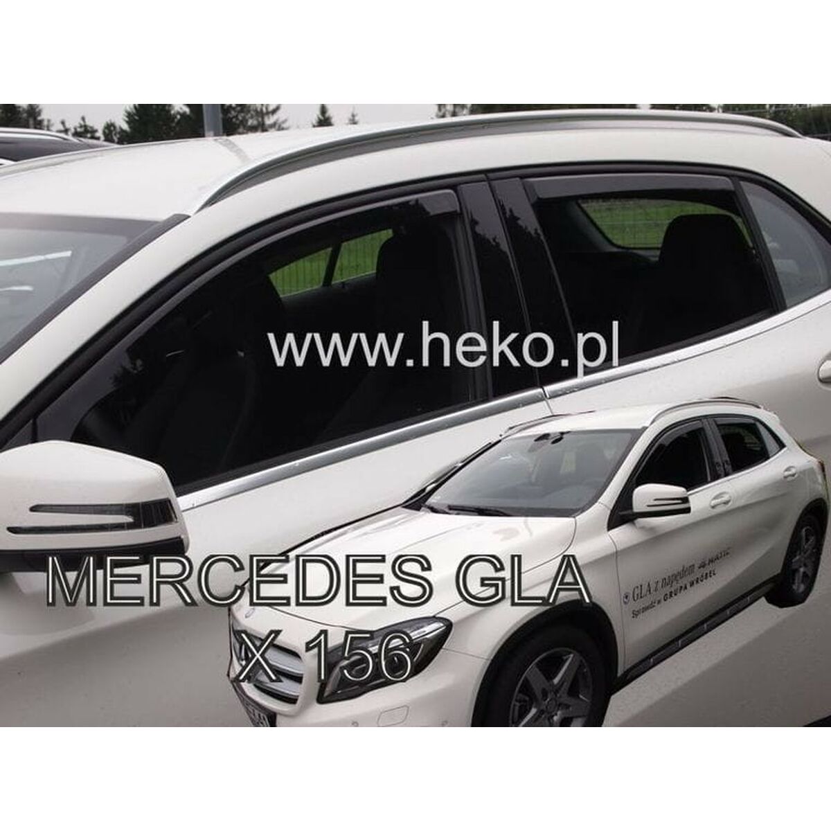 Image secondaire de Déflecteur de vent HEKO HO23295 MERCEDES GLA (X156) 4 Pièces