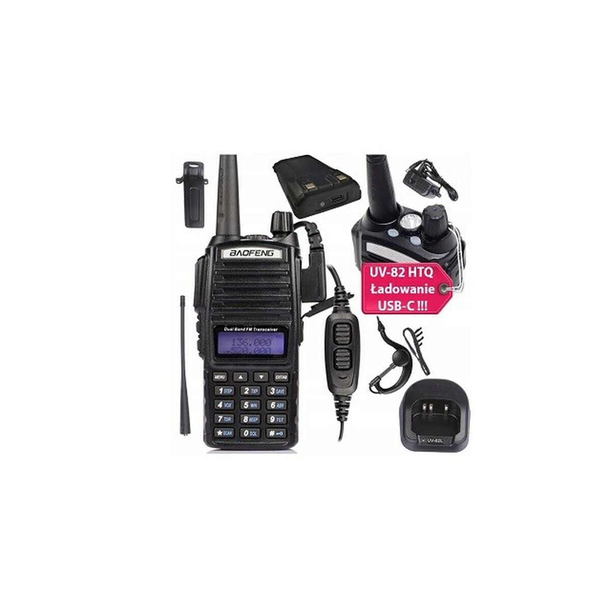 Talkie-walkie Baofeng UV-82 HTQ USB-C