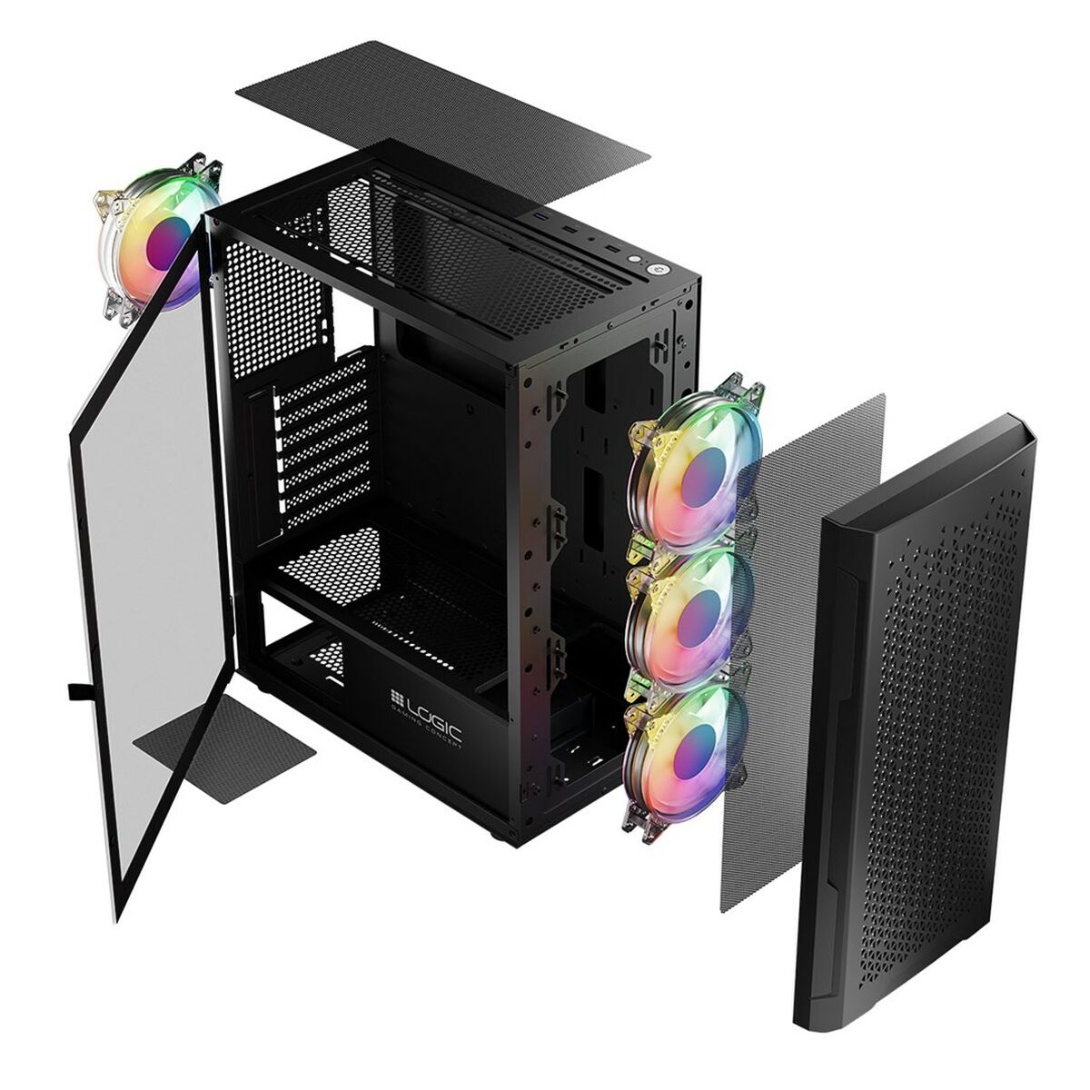 Afbeeldingen van ATX Semi-tower Box Logic ARAMIS ARGB Black