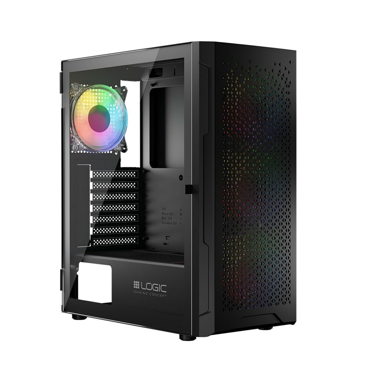 Afbeeldingen van ATX Semi-tower Box Logic ARAMIS ARGB Black