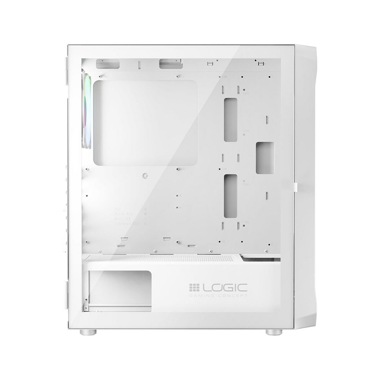Afbeeldingen van ATX Semi-tower Box Logic PORTOS ARGB White Black