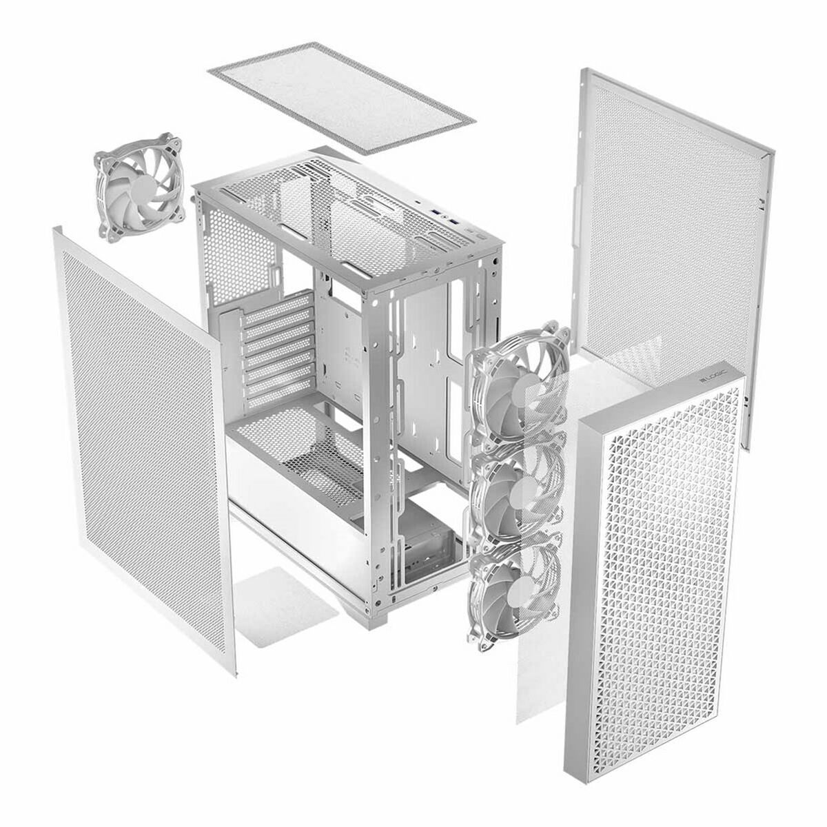 Afbeeldingen van ATX Semi-tower Box Logic AT-DART-PRO-0000-20 White