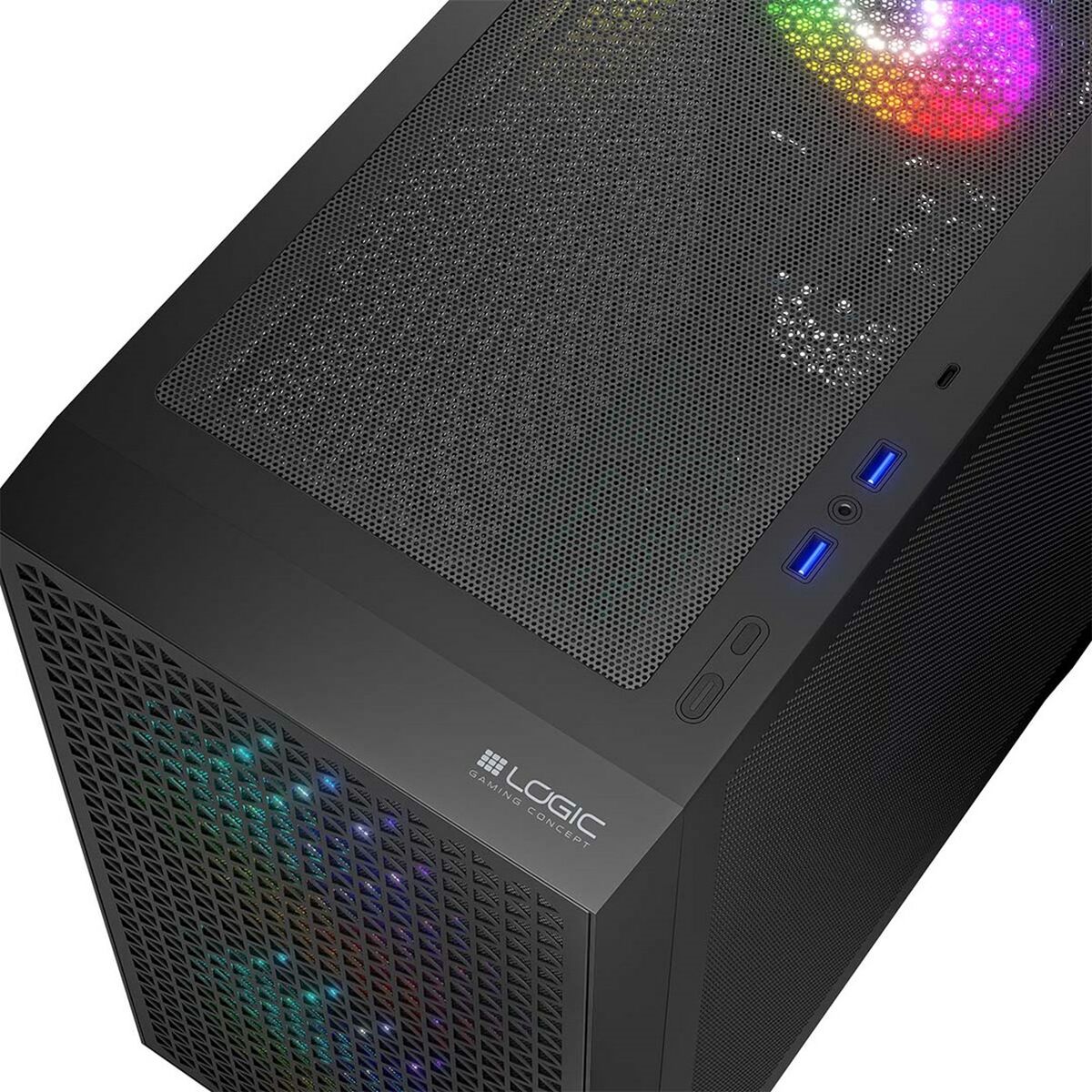 Afbeeldingen van ATX Semi-tower Box Logic AM-DART-PRO-ARGB-10 Black