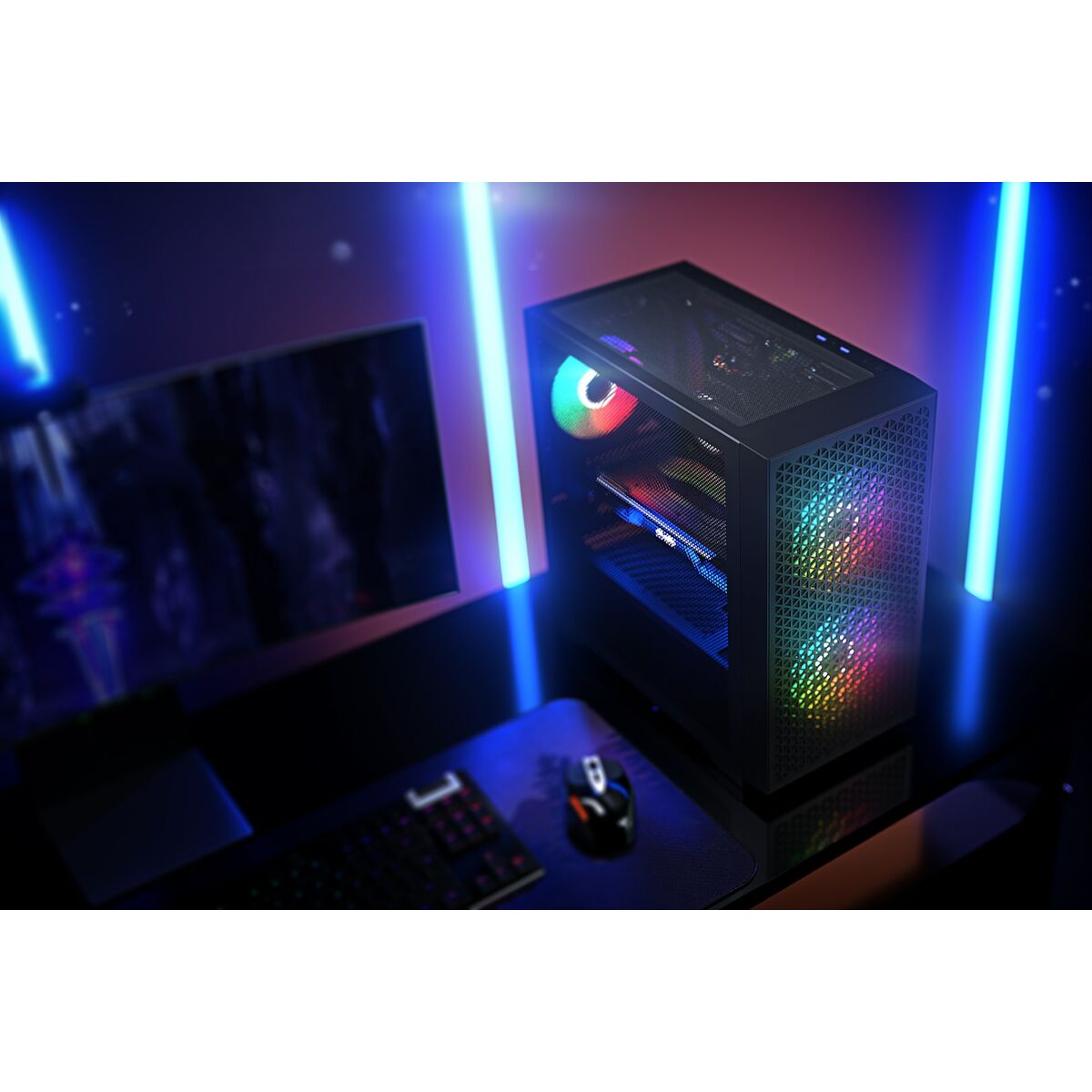Afbeeldingen van ATX Semi-tower Box Logic AM-DART-PRO-ARGB-10 Black