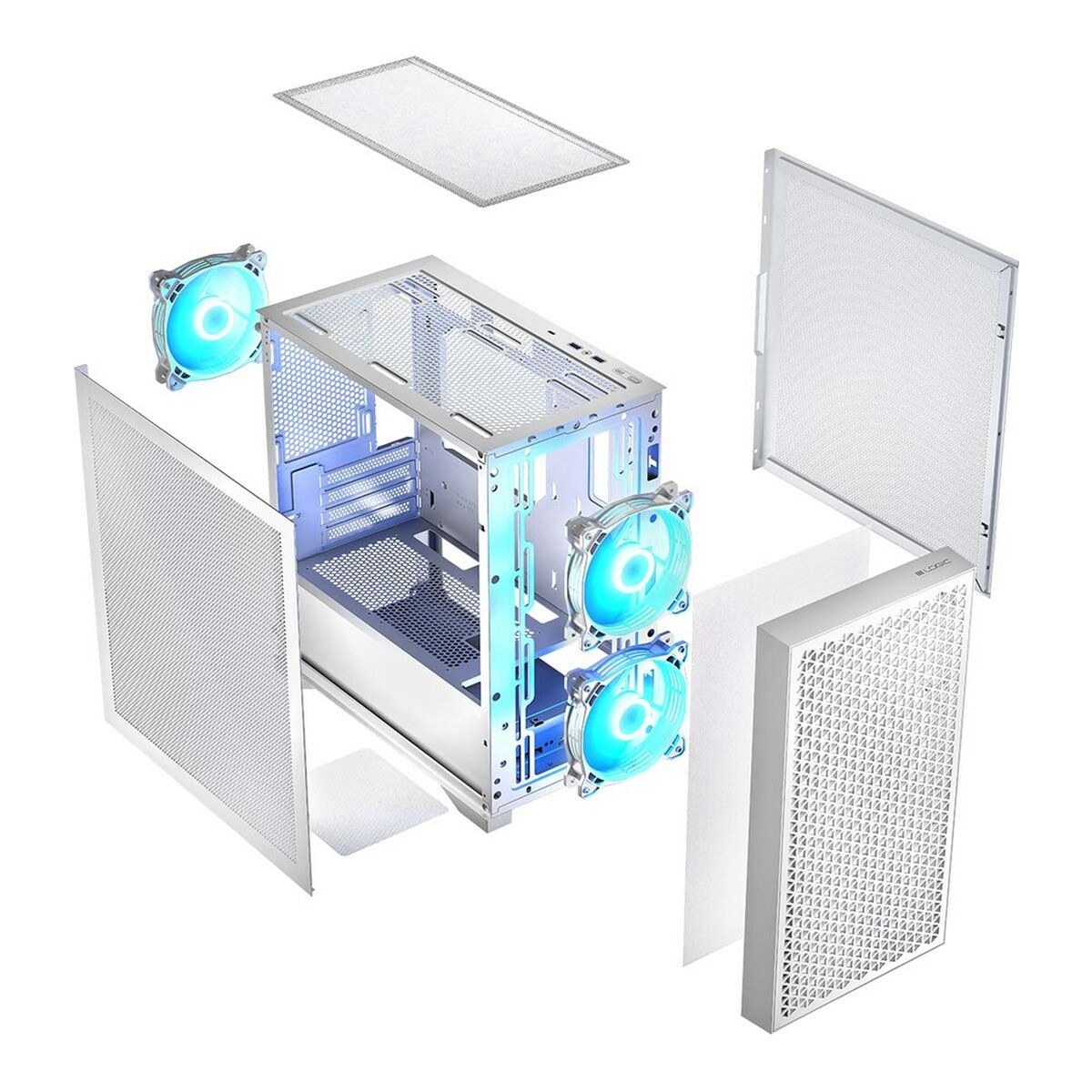 Afbeeldingen van ATX Semi-tower Box Logic AM-DART-PRO-ARGB-20 White