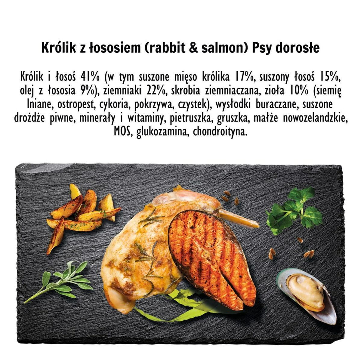 Fodder Paka Zwierzaka Rabbit with salmon M Rabbit 3 Kg, view 3