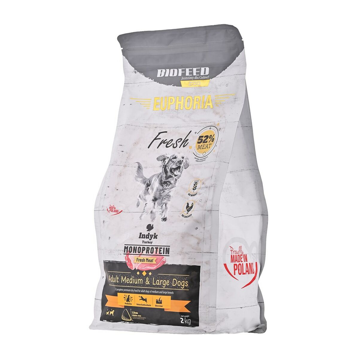 Fodder Biofeed Euphoria Fresh Adult Medium & Large Monoprotein Turkey Turkey 2 Kg Adult 2,3 Kg, view 2