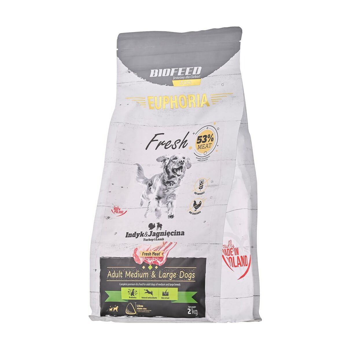 Fodder Biofeed Euphoria Fresh Adult Medium & Large Turkey 2 Kg Adult 2,3 Kg, view 2