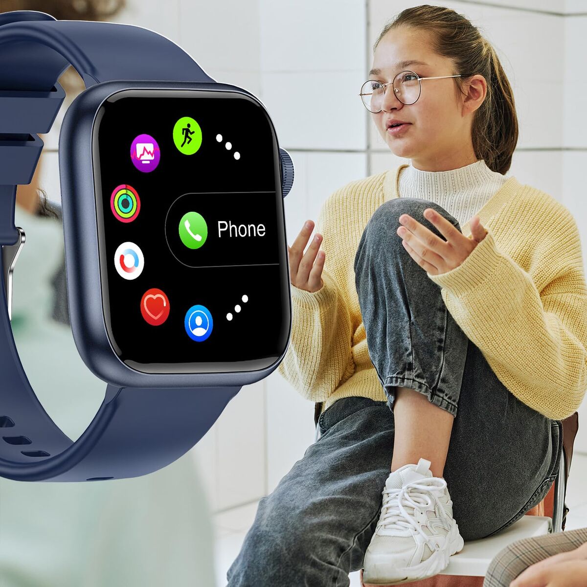 Bild von Smartwatch Forever IGo Watch 3 JW-500 Blue 1,83"