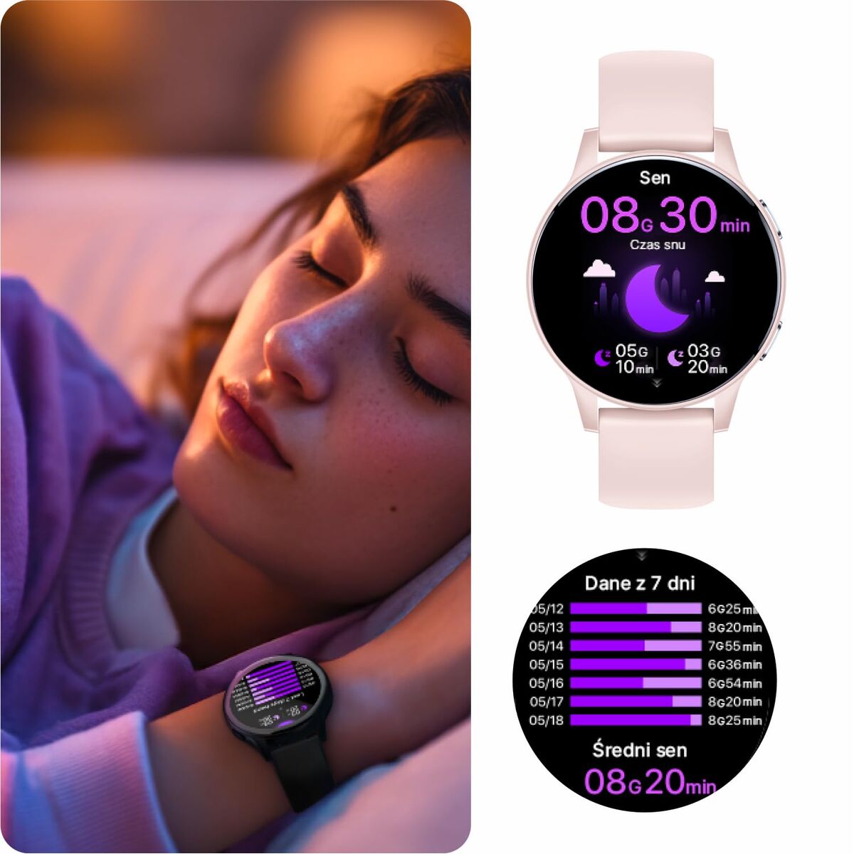 Picture of Smartwatch Forever GSM192507 Pink 1,28"