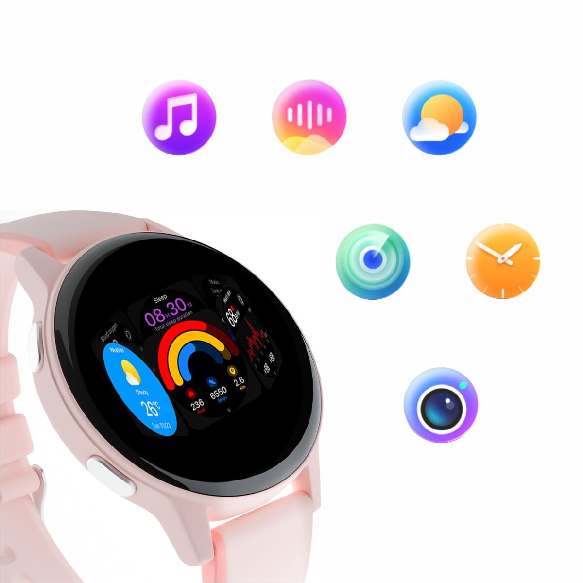 Picture of Smartwatch Forever GSM192507 Pink 1,28"