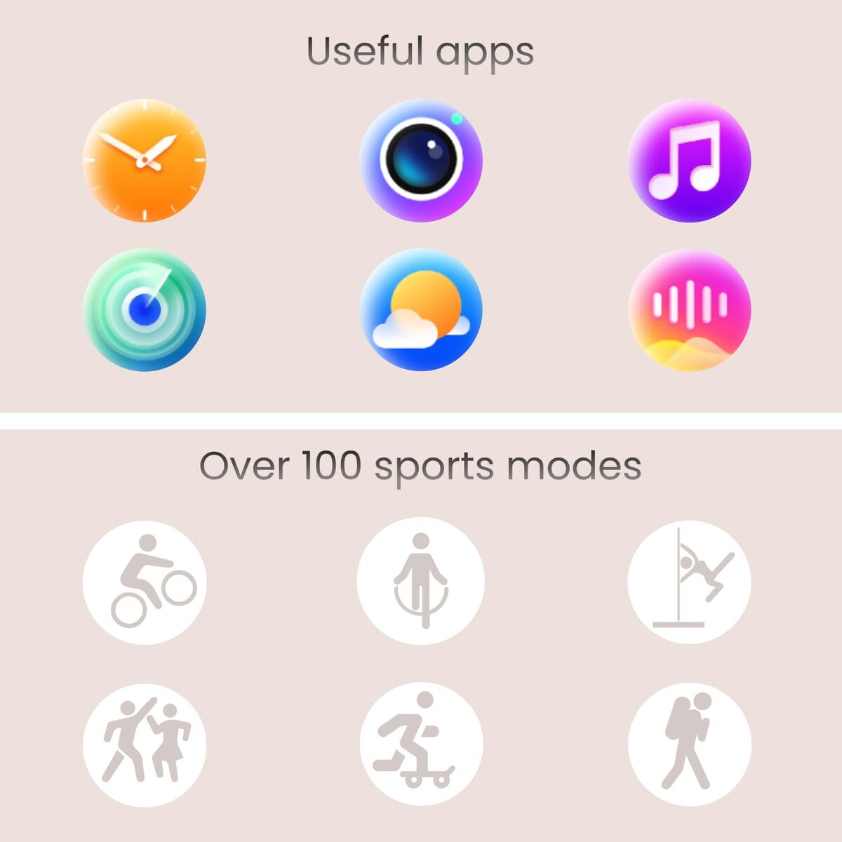 Picture of Smartwatch Forever GSM192769 Pink 1,43"