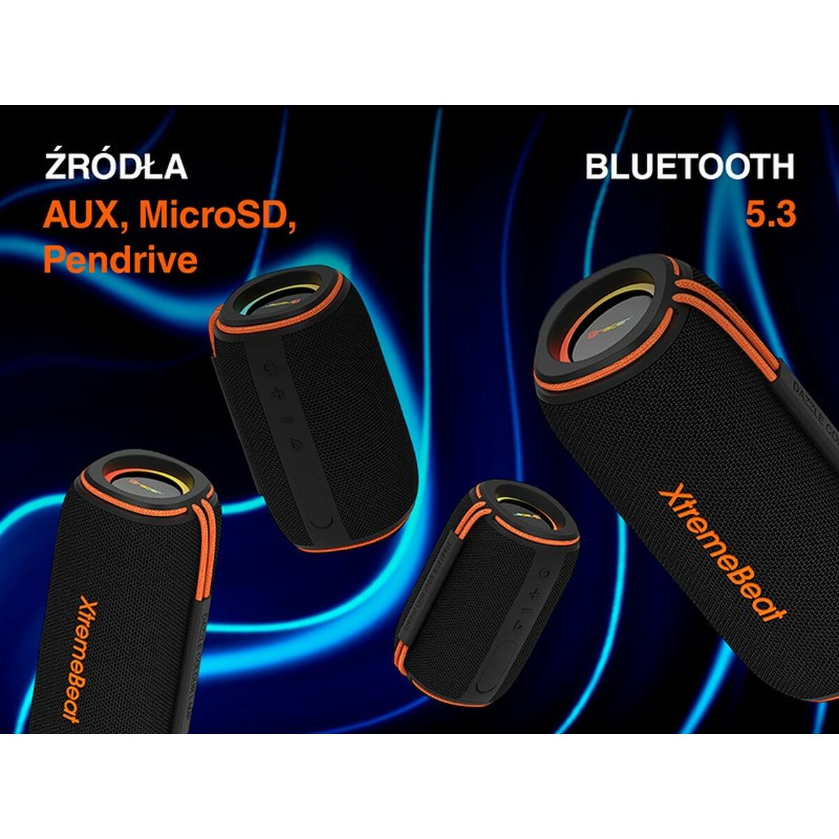 Afbeeldingen van Portable Bluetooth Speakers Tracer XtremeBeat TWS Black 15 W