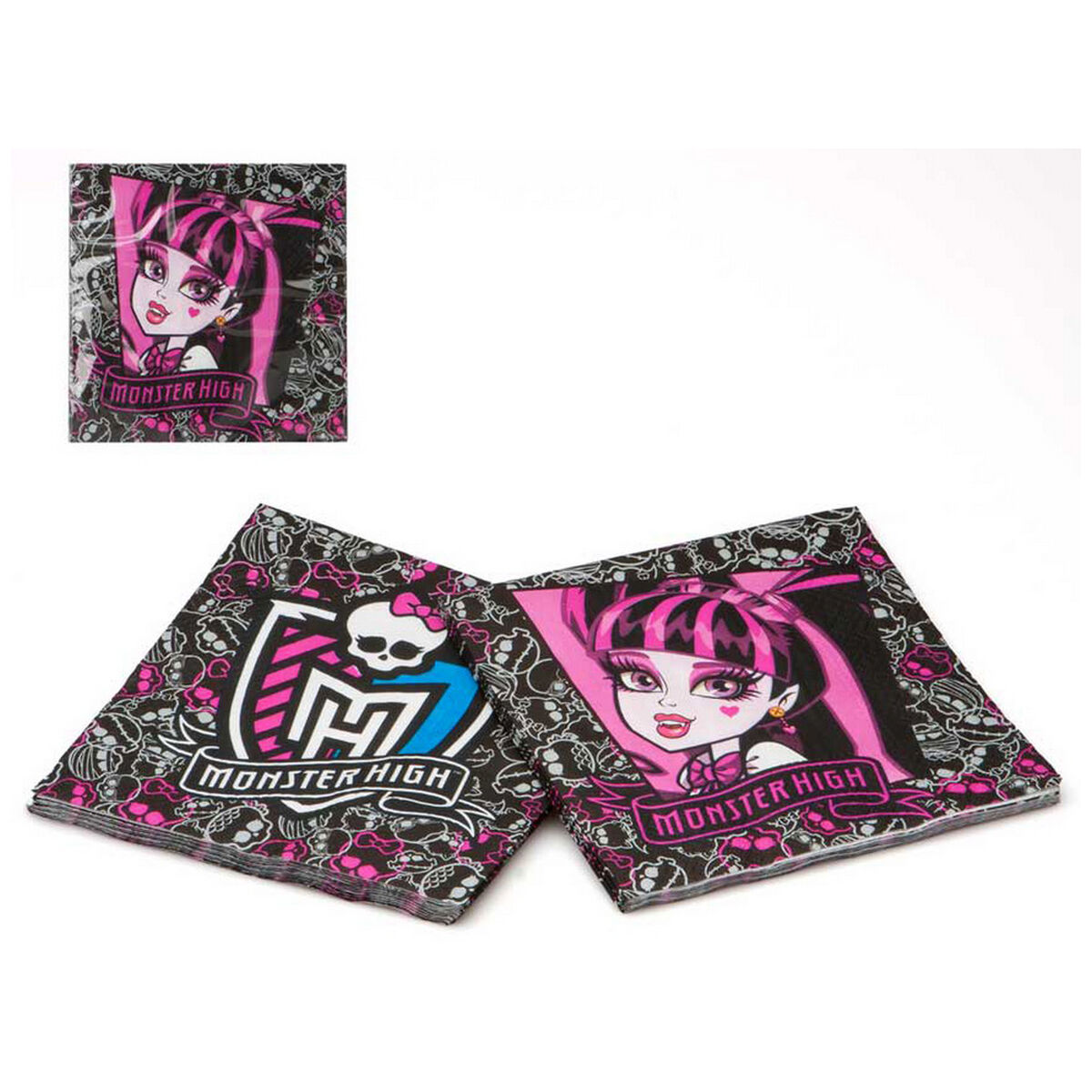 Image secondaire de Set d'articles de fête Monster High servillettes 15 uds