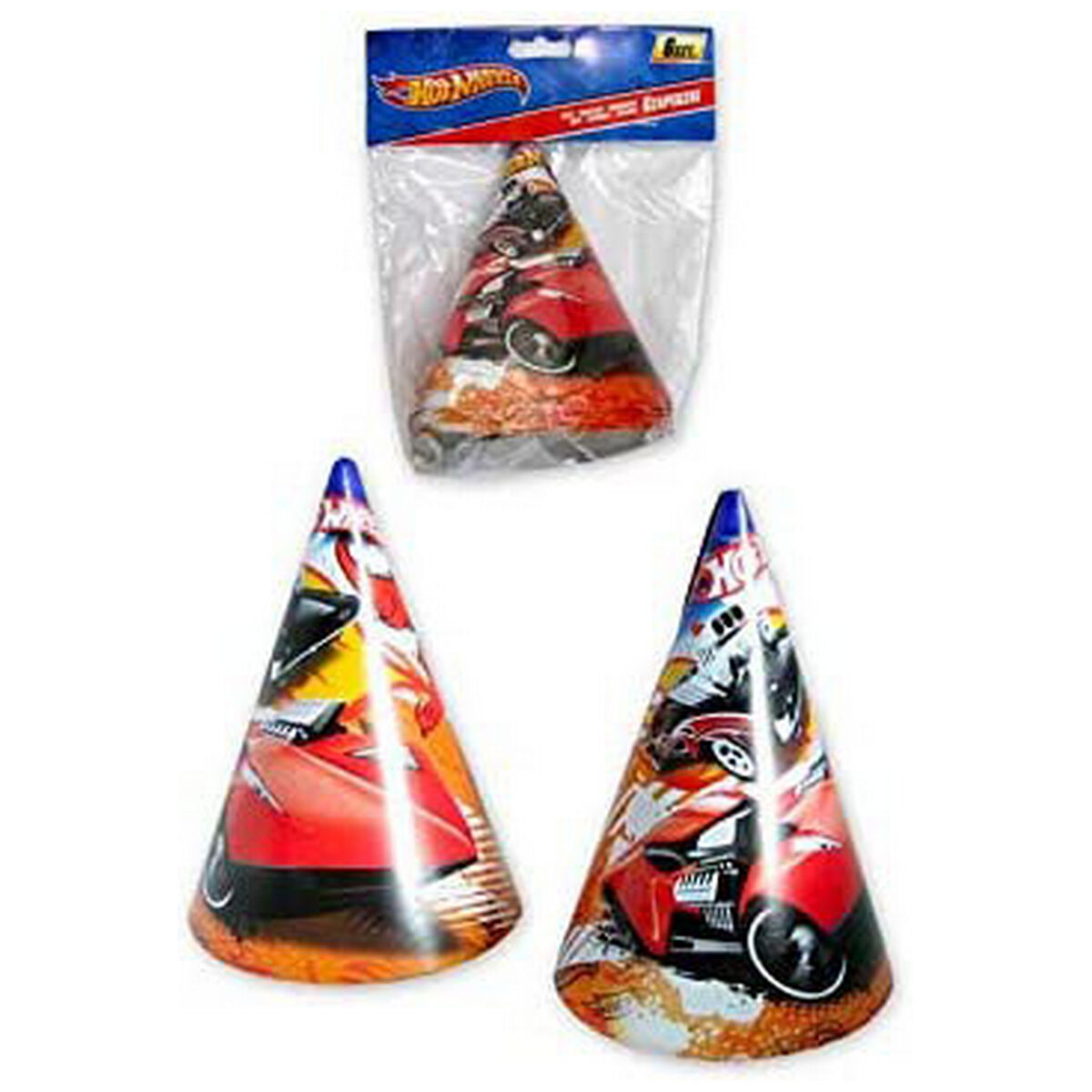 Set d'articles de fête Hot Wheels 16 cm Chapeaux