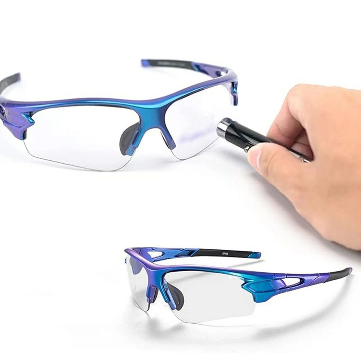 Image secondaire de Lunettes de cyclisme Rockbros 157235 Bleu