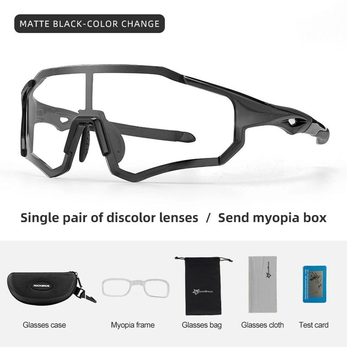 Image secondaire de Lunettes de cyclisme Rockbros 157245 Noir